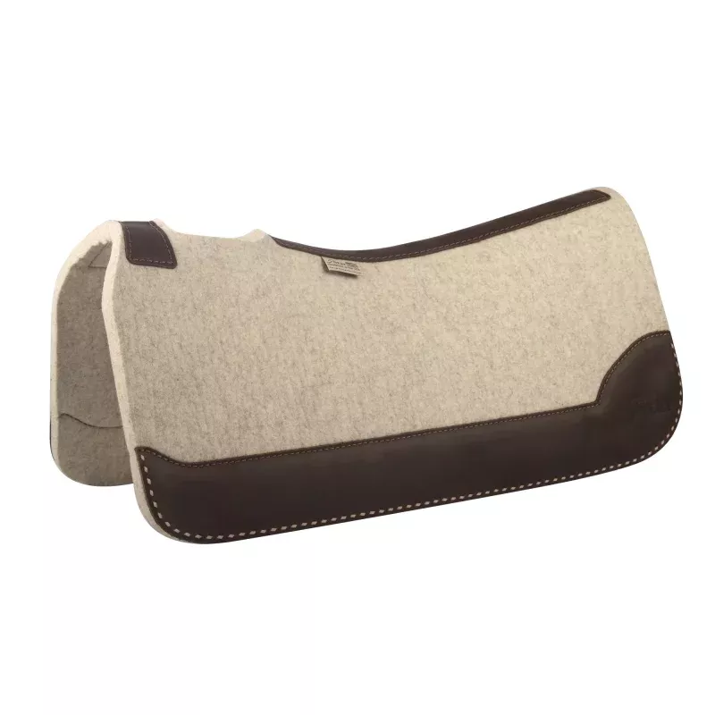 all-around-5-star-buckstitch-saddle-pad-30-x-30-natural-natural “The All Around” 5 Star Buckstitch Saddle Pad, 30″ x 30″ Natural Natural