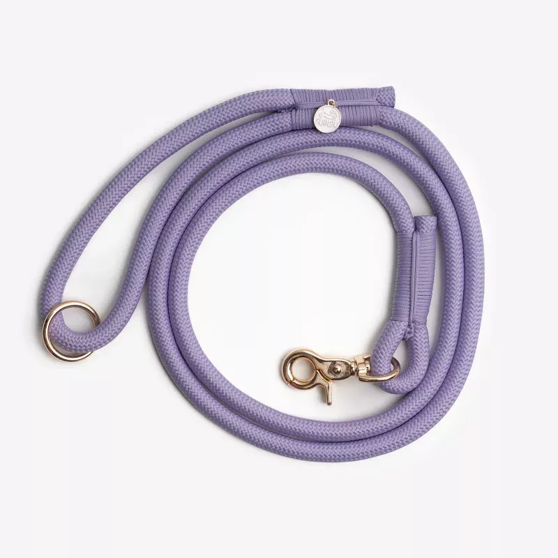 lavender-braided-rope-leash ‘Lavender’ – Braided Rope Leash