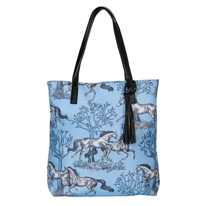 lila-blue-toile-tote “Lila” Blue Toile Tote
