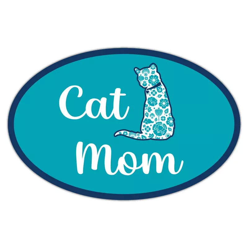 oval-magnet-cat-mom Oval Magnet – Cat Mom