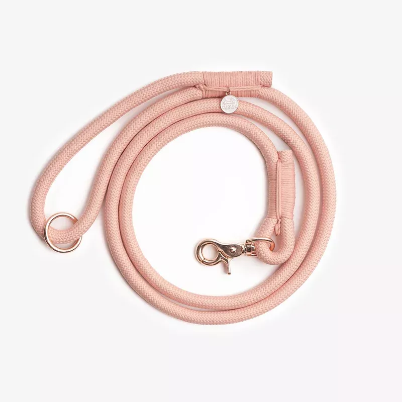 powder-rose-braided-rope-leash ‘Powder Rose’ – Braided Rope Leash